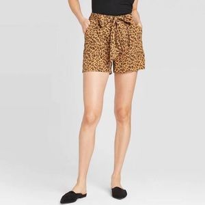 Cheetah print shorts